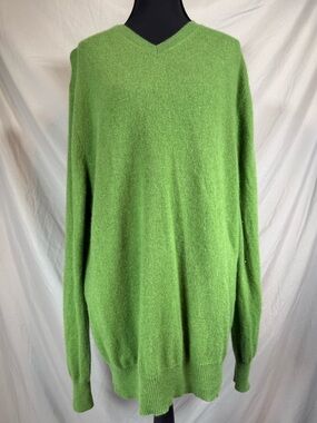 Marshall‎ Field’s Vintage Y2K Green Cashmere Sweater – 💚